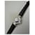 Vintage Fendi Armbanduhr aus Edelstahl mit Lederarmband Schwarz Silber  - Ansicht 6
