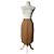 Gonna di lana vintage Dior Tan M Cammello