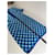 Robe en maille vintage Yves Saint Laurent Bleu Turquoise Blanc M  - vue 5