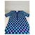 Robe en maille vintage Yves Saint Laurent Bleu Turquoise Blanc M  - vue 6
