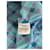 Robe en maille vintage Yves Saint Laurent Bleu Turquoise Blanc M  - vue 9