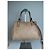 Vintage Coach Handtas aus strukturierter Leder Beige Hell Gold - Ansicht 13