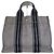 Hermès Tote in tela di cotone vintage Hermes Grigio Argento