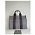 Hermès Tote in tela di cotone vintage Hermes Grigio Argento - vista 2