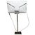 Clutch in pelle vintage Givenchy bianco argento