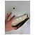 Clutch in pelle vintage Givenchy bianco argento - vista 3