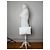 Clutch in pelle vintage Givenchy bianco argento - vista 4
