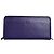 Vintage Loewe Leather Zip Wallet Purple Silver