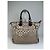Tote de lona Coach Signature Vintage Bege Marrom Prata - vista 2