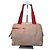 Vintage Prada Canvas Handtasche Beige Rot Silber