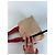 Vintage Prada Canvas Handtasche Beige Rot Silber - Ansicht 9