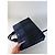 Hermès Tote in tela di cotone vintage Hermes Blu navy Nero Argento - vista 11
