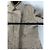 Vintage Givenchy Wool Blend Coat Fur Trim Beige Grey M - view 12