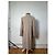 Vintage Givenchy Wool Blend Coat Fur Trim Beige Grey M - view 3