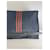 Hermès Vintage Hermes Baumwoll-Clutch Navy Rust Silver Marineblau  - Ansicht 11