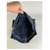 Hermès Vintage Hermes Baumwoll-Clutch Navy Rust Silver Marineblau  - Ansicht 3