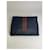 Hermès Vintage Hermes Baumwoll-Clutch Navy Rust Silver Marineblau  - Ansicht 8