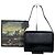 Borsa a tracolla vintage Gucci in pelle liscia nera e argento Nero