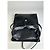 Borsa a tracolla vintage Gucci in pelle liscia nera e argento Nero - vista 3