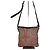 Vintage Etro gemusterte Textilschultertasche Tan Rust Magenta Kamel