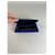 Vintage Yves Saint Laurent Leather Wallet Blue Gold-tone Snap  - view 3