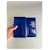 Vintage Yves Saint Laurent Leather Wallet Blue Gold-tone Snap  - view 6