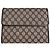 Céline Vintage Celine Macadam Canvas Wallet Beige Brown