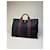 Tote in cotone vintage Hermès Navy Rust Silver Blu navy - vista 2
