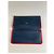 Chloé Carteira de couro vintage Chloe Azul marinho Vermelho Dourado - vista 3