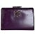 Vintage Givenchy Leather Wallet Purple Silver