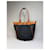 Tote en tissu texturé Vintage Yves Saint Laurent Noir Tan  - vue 9