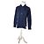 Vintage Comme Des Garcons Baumwollhemd mit Punktmuster Navy Black S
