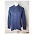 Vintage Comme Des Garcons Baumwollhemd mit Punktmuster Navy Black S - Ansicht 13