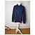 Vintage Comme Des Garcons Baumwollhemd mit Punktmuster Navy Black S - Ansicht 7