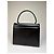 Vintage Givenchy strukturierte Lederhandtasche Schwarz Gold - Ansicht 2