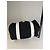 Tote Vintage Courreges in mesh con bordi in pelle Nero Bianco - vista 10