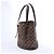 Bucket Bolso de hombro Louis Vuitton Malle Damier Ebene marrón Castaño - vista 2