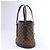 Bucket Bolso de hombro Louis Vuitton Malle Damier Ebene marrón Castaño - vista 4
