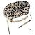Borsa Ganni Mini Bou in finta pelliccia stampa leopardata