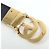 Cintura reversibile Gucci GG Emblem da uomo Nero Beige - vista 5
