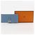 Portafoglio lungo classico Hermès Bearn Blu chiaro - vista 19