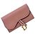 Cartera larga Christian Dior en piel rosa