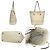 Borsa Tote Louis Vuitton Citadine PM Monogram Empreinte Branco Bege - vista 2