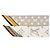 Sciarpa in nastro di seta Louis Vuitton Marrone Bianco - vista 6