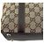 Borsa Tote Gucci in tela GG beige e marrone - vista 5