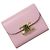Céline Celine Tri-fold Wallet aus rosa Leder Pink