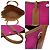 Hermès Borsa Tote Hermes Garden File PM Marrone Rosa Porpora - vista 4