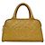 Mini borsa Boston in pelle di vitello granulata beige Chanel