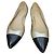 Ballerine Chanel bicolore con punta a contrasto Nero D'oro
