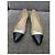 Ballerine Chanel bicolore con punta a contrasto Nero D'oro - vista 2